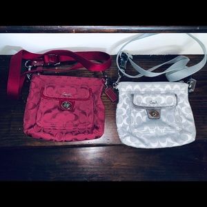 2 cross body authentic coach purses